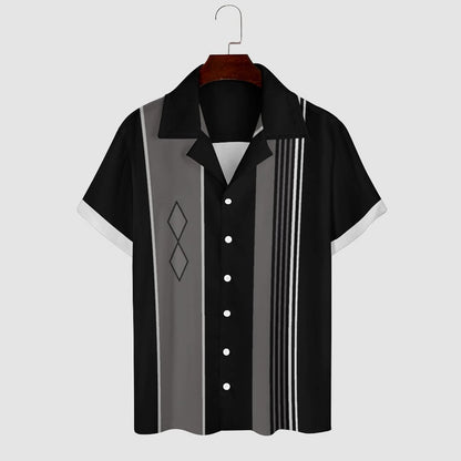 Men's Hawaiian Print Casual Shirt 2304104820
