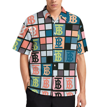 Men's Fashion Casual Printed Short Sleeve Shirts 2306105154