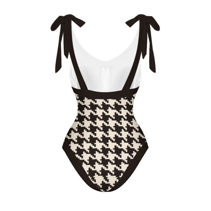 Casual Printed One-Piece Swimsuit And Cover Up 2305102483