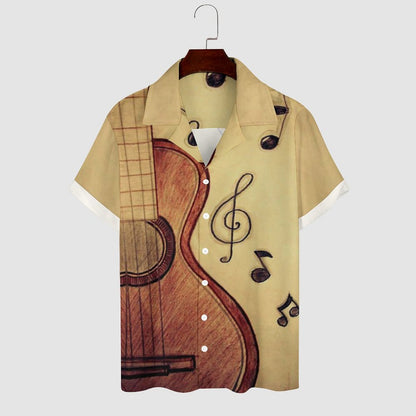 Men's Hawaiian Print Casual Shirt 2304106743