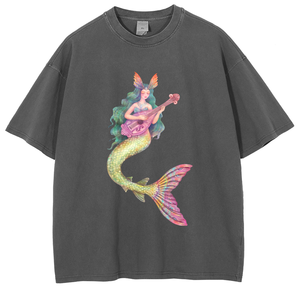Mens Cotton Wash Solid T-Shirts Oversized Unisex Short Sleeve Streetwear Rap Hip Hop Basic Tee Tops