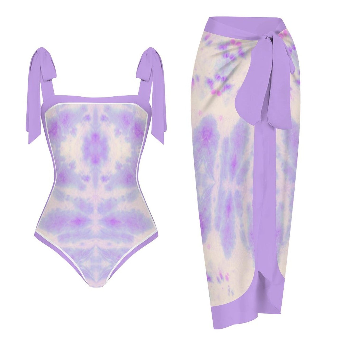 Fashion Printed One Piece Swimsuit And Cover Up 2306102701