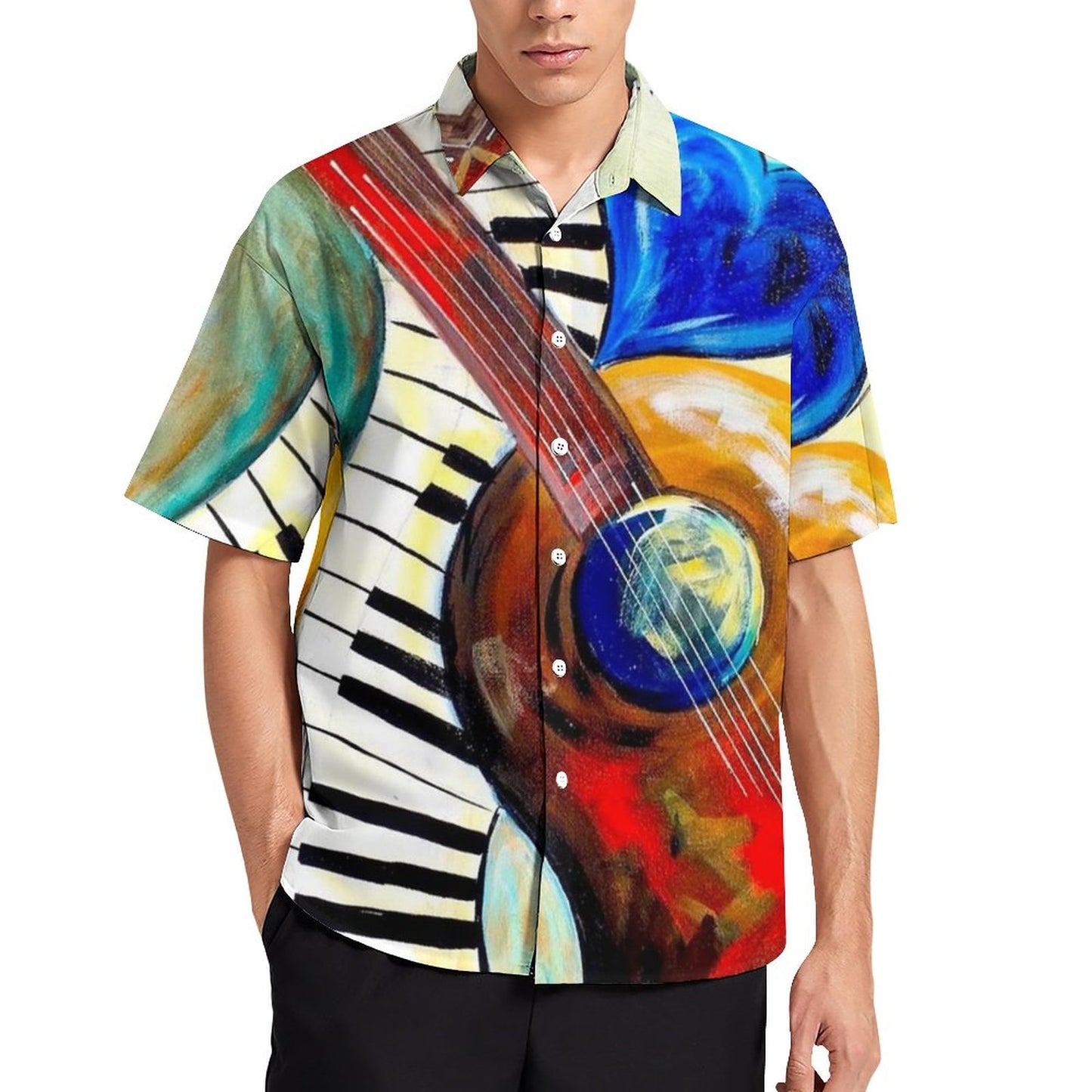 Men's Hawaiian Print Resort Shirt 2305102022