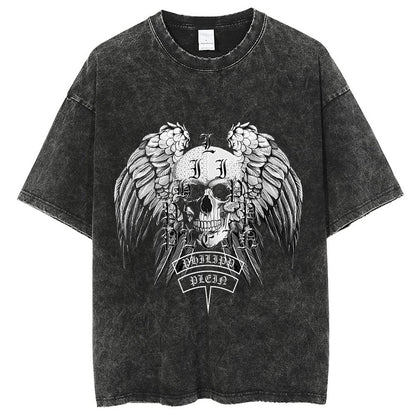 Unisex Vintage Solid Wash T-Shirts 2305101627