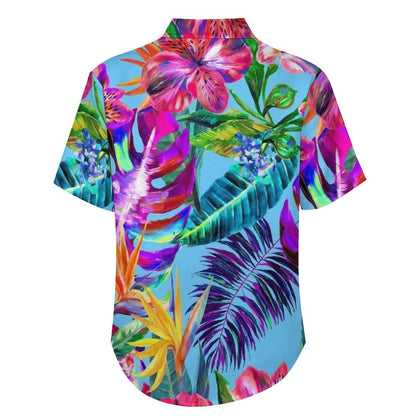 Men's Botanical Art Print Vacation Hawaiian Shirt 2305106646