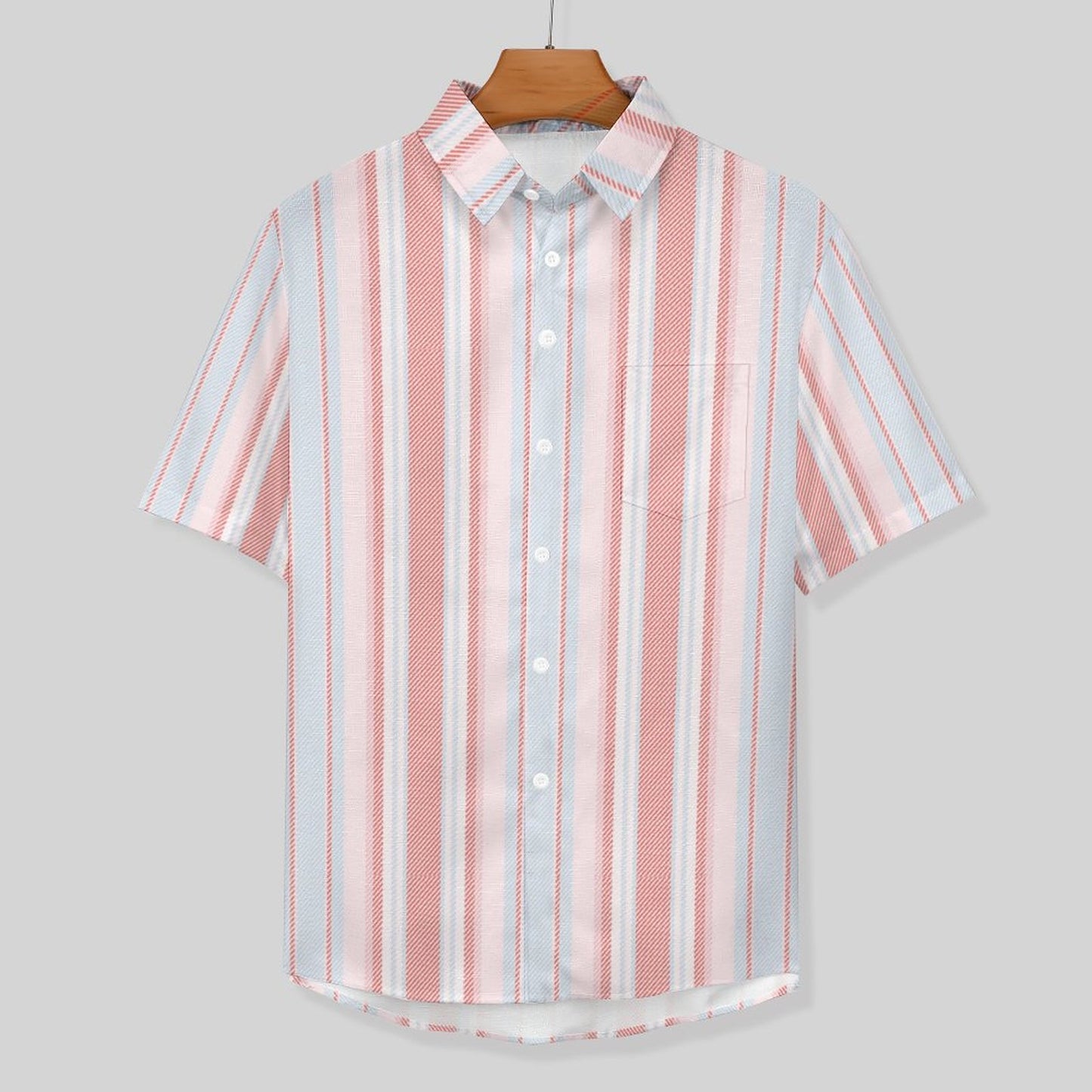 Men's Hawaiian Print Lapel Shirt 2304103743