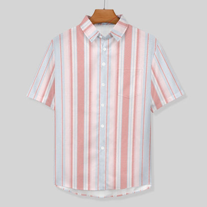 Men's Hawaiian Print Lapel Shirt 2304103743