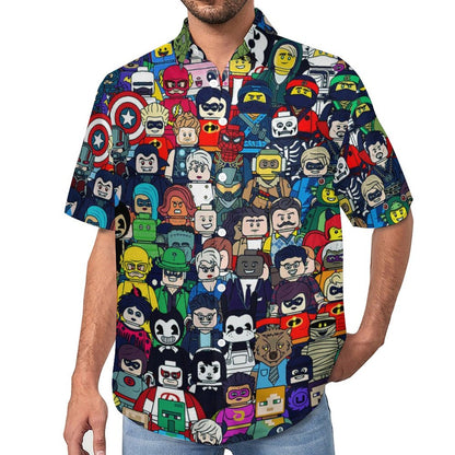 Men's Hawaiian Casual Short Sleeve Shirt 2306103342