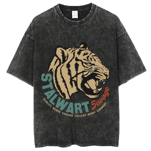 Mens Cotton Wash Solid T-Shirts Oversized Unisex Short Sleeve Streetwear Rap Hip Hop Basic Tee Tops 2305101622