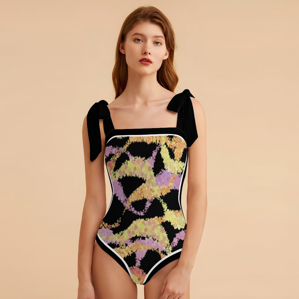 Fashion Printed One Piece Swimsuit And Cover Up 2306100135