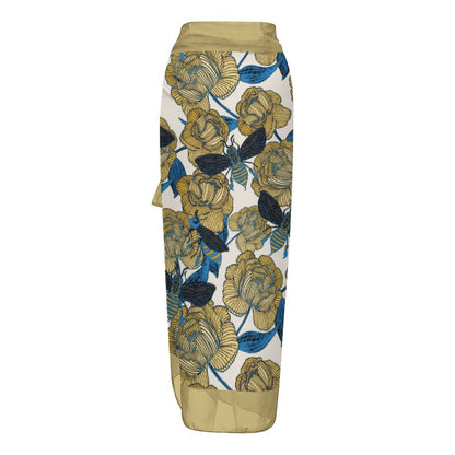 Casual Printed One-Piece Swimsuit And Cover Up 2305102599