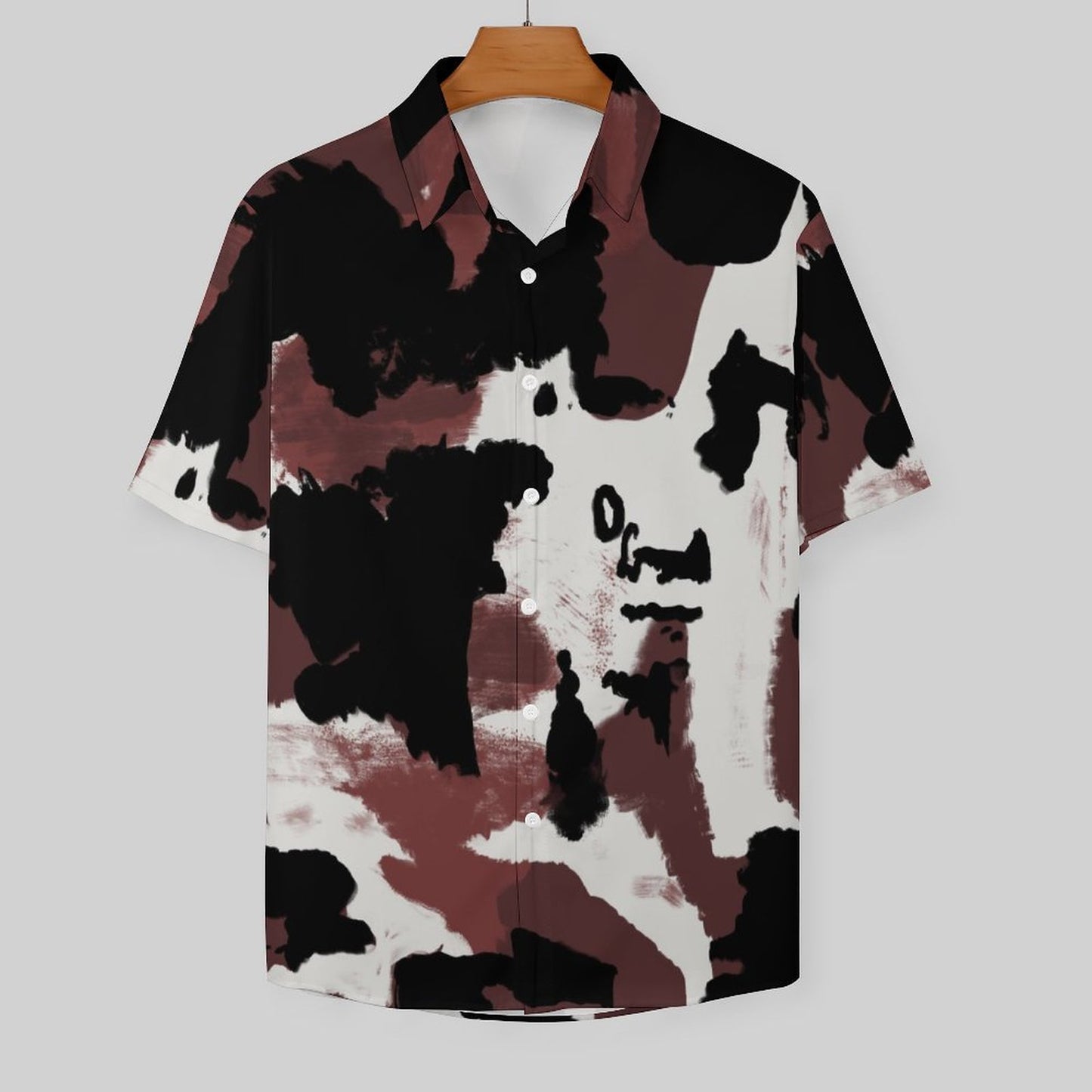 Men's Fashion Casual Printed Short Sleeve Shirts 2305107066