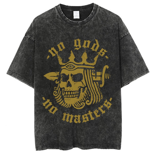 Mens Cotton Wash Solid T-Shirts Oversized Unisex Short Sleeve Streetwear Rap Hip Hop Basic Tee Tops 2305101630