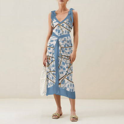 Casual Printed One-Piece Swimsuit And Cover Up 2305102470