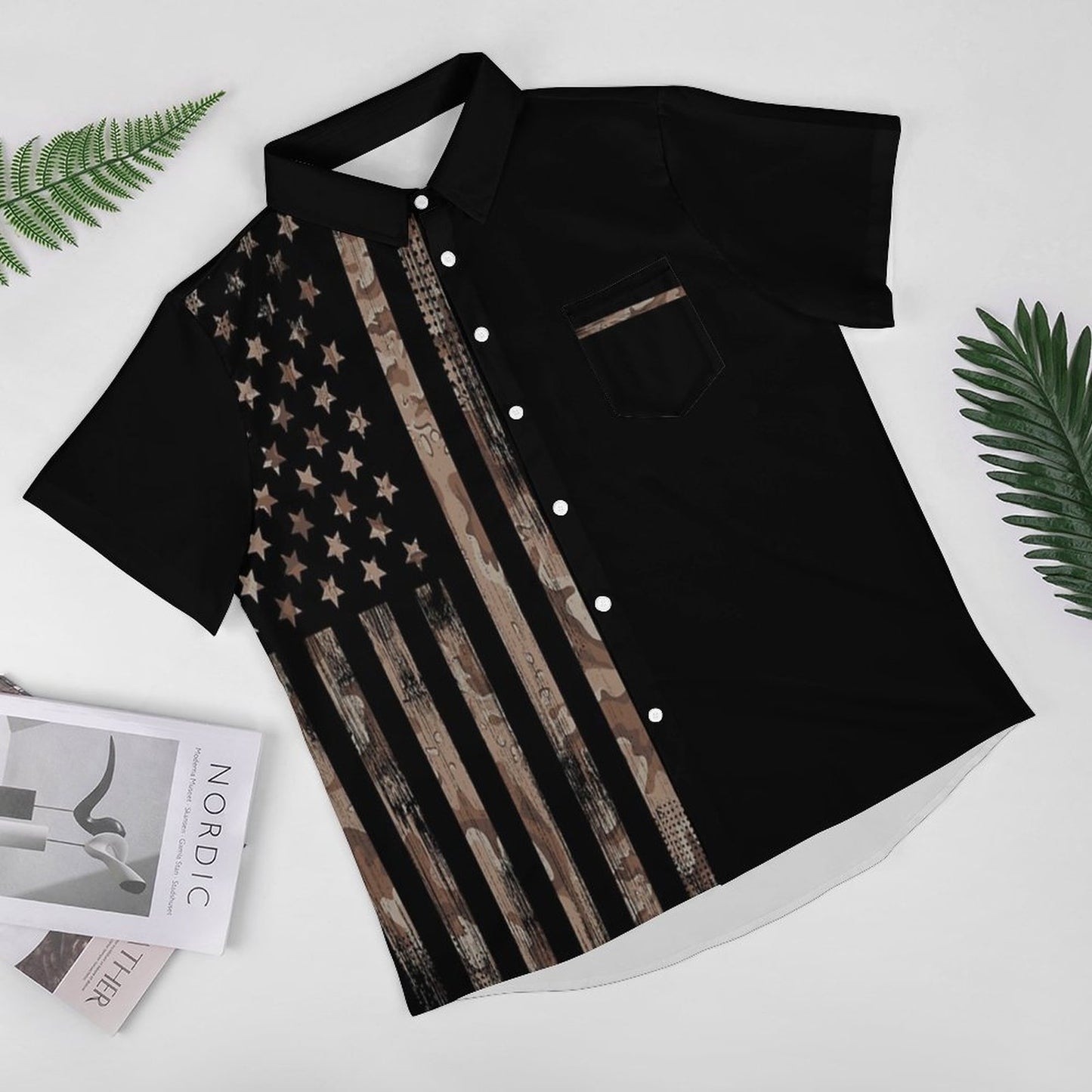 Men's Hawaiian Casual Short Sleeve Shirt 2306103351