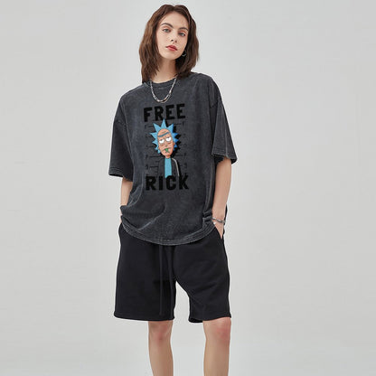 Unisex Vintage Solid Wash T-Shirts 2305103524