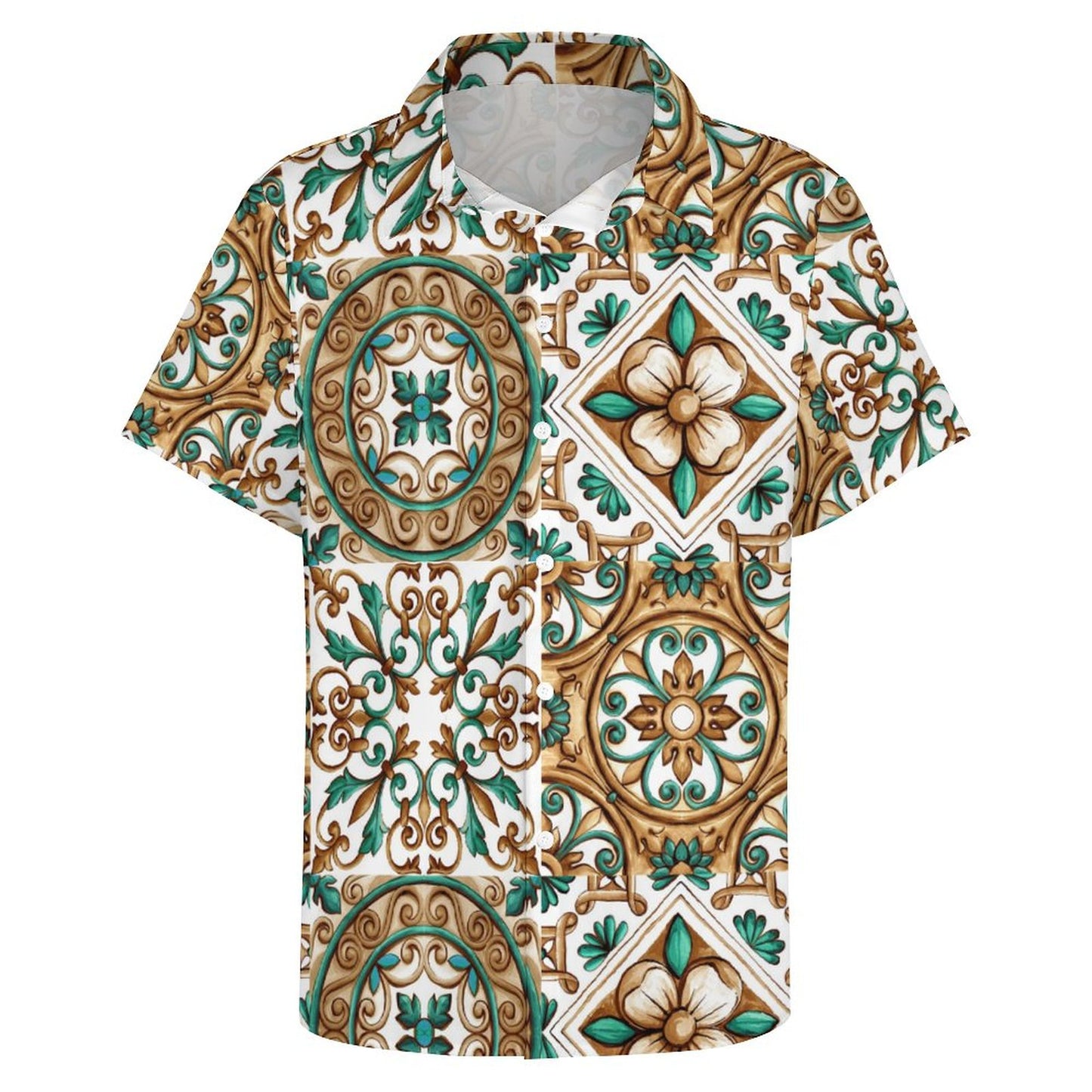 Men's Fashion Casual Printed Short Sleeve Shirts 2306101056