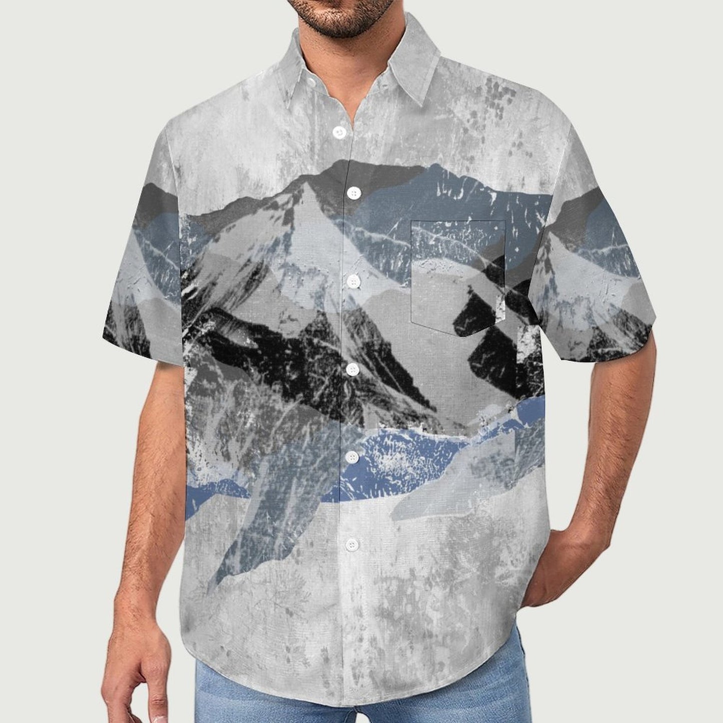 Men's Mountain Vacation Hawaiian Shirt 2306104933