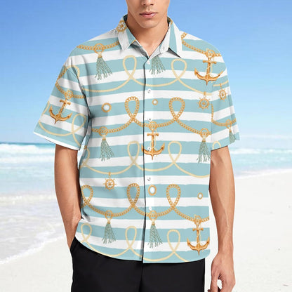 Men's Fashion Casual Printed Short Sleeve Shirts 2306101058