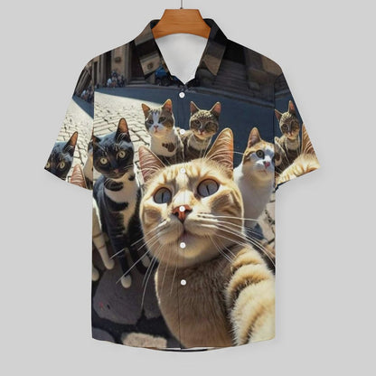 Men's Fashion Casual Printed Short Sleeve Shirts 2306103300