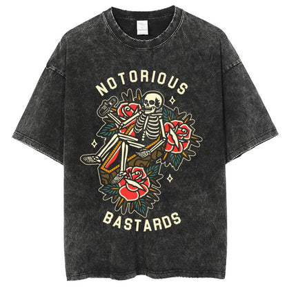Unisex Vintage Solid Wash T-Shirts  2305101932