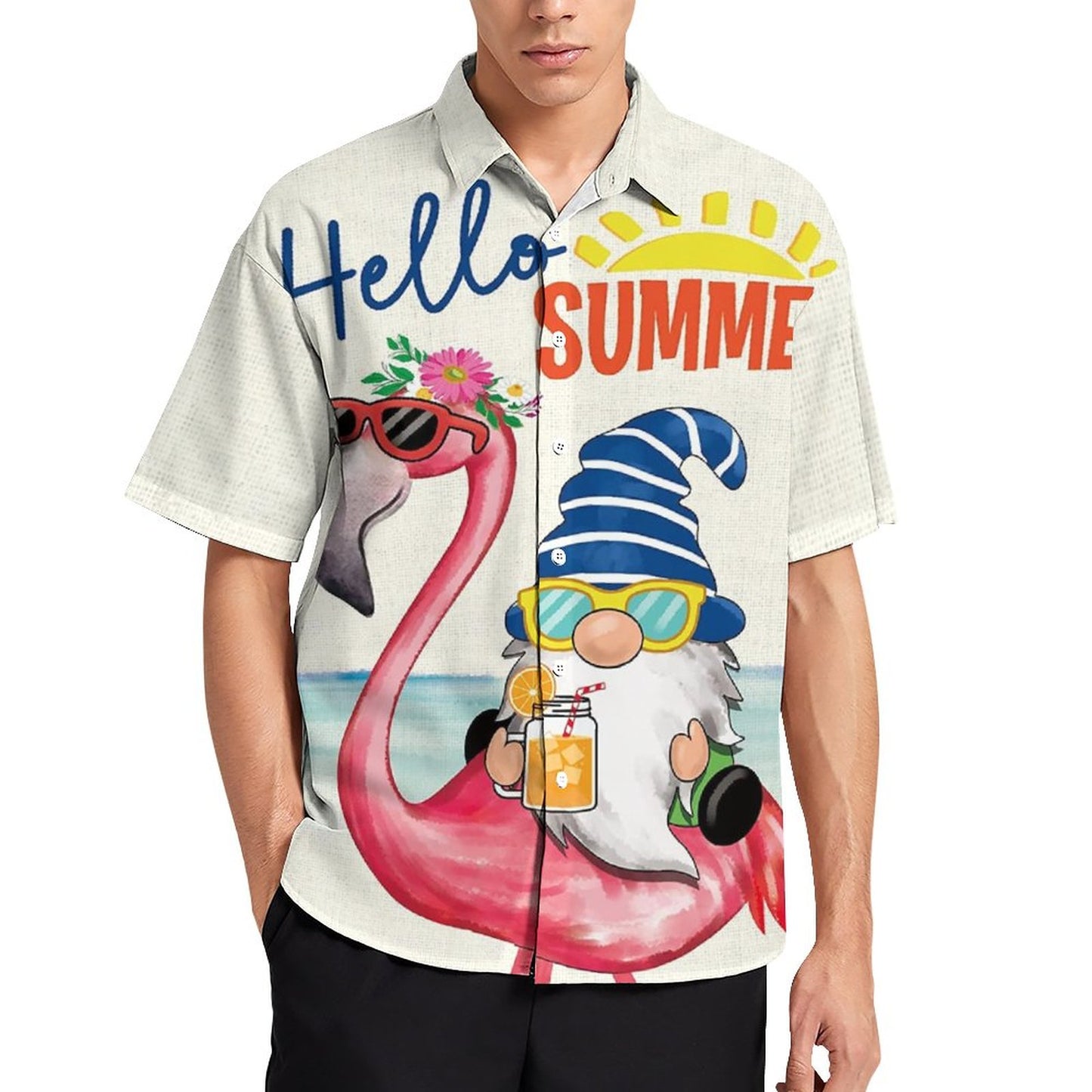 Men's Hawaiian Print Resort Shirt 2305103917