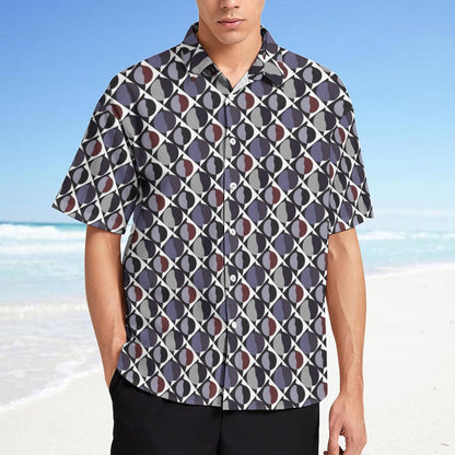 Men's Fashion Casual Printed Short Sleeve Shirts 2305107122