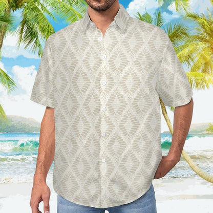 Men's Hawaiian Print Lapel Shirt 2304103746