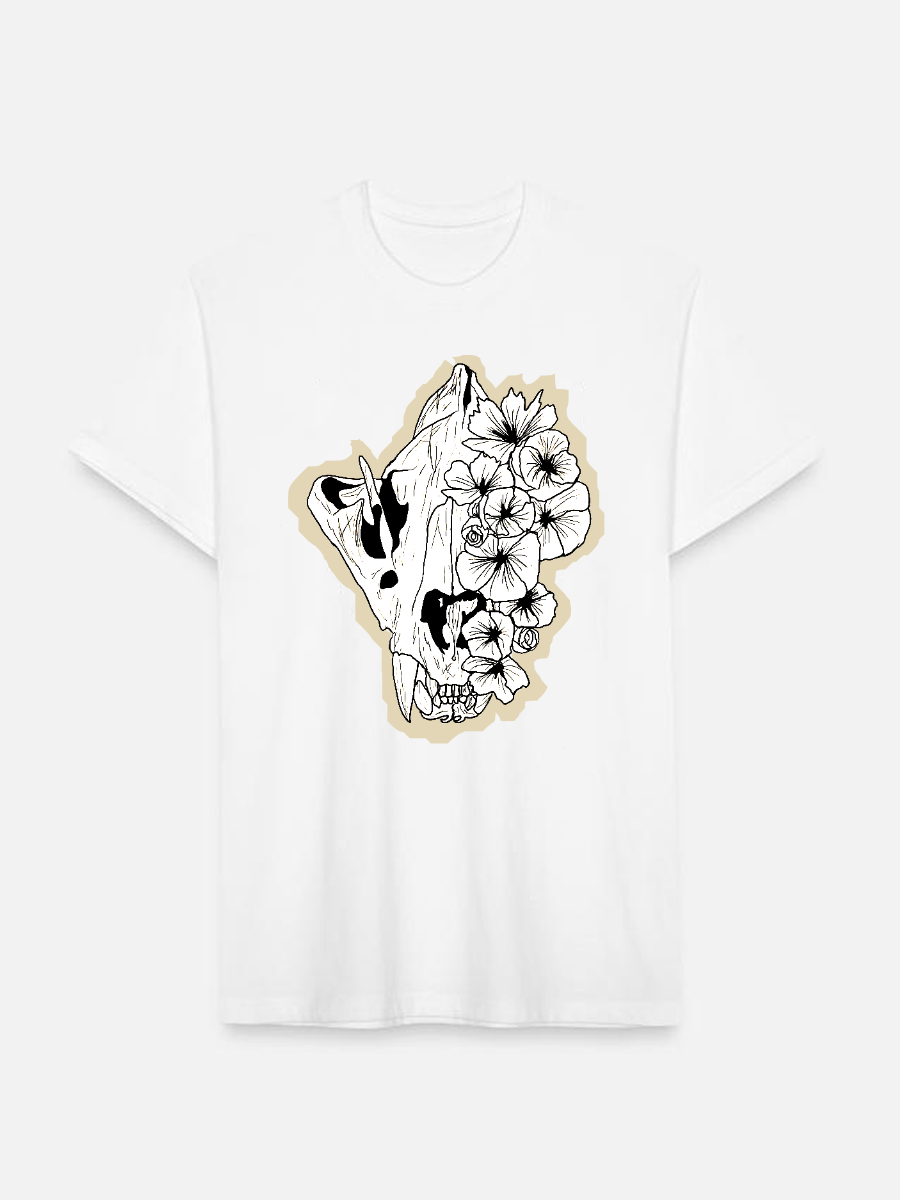Unisex Round Neck Casual Printed Short Sleeve T-Shirt