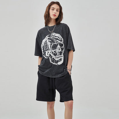 Unisex Vintage Solid Wash T-Shirts 2305101628