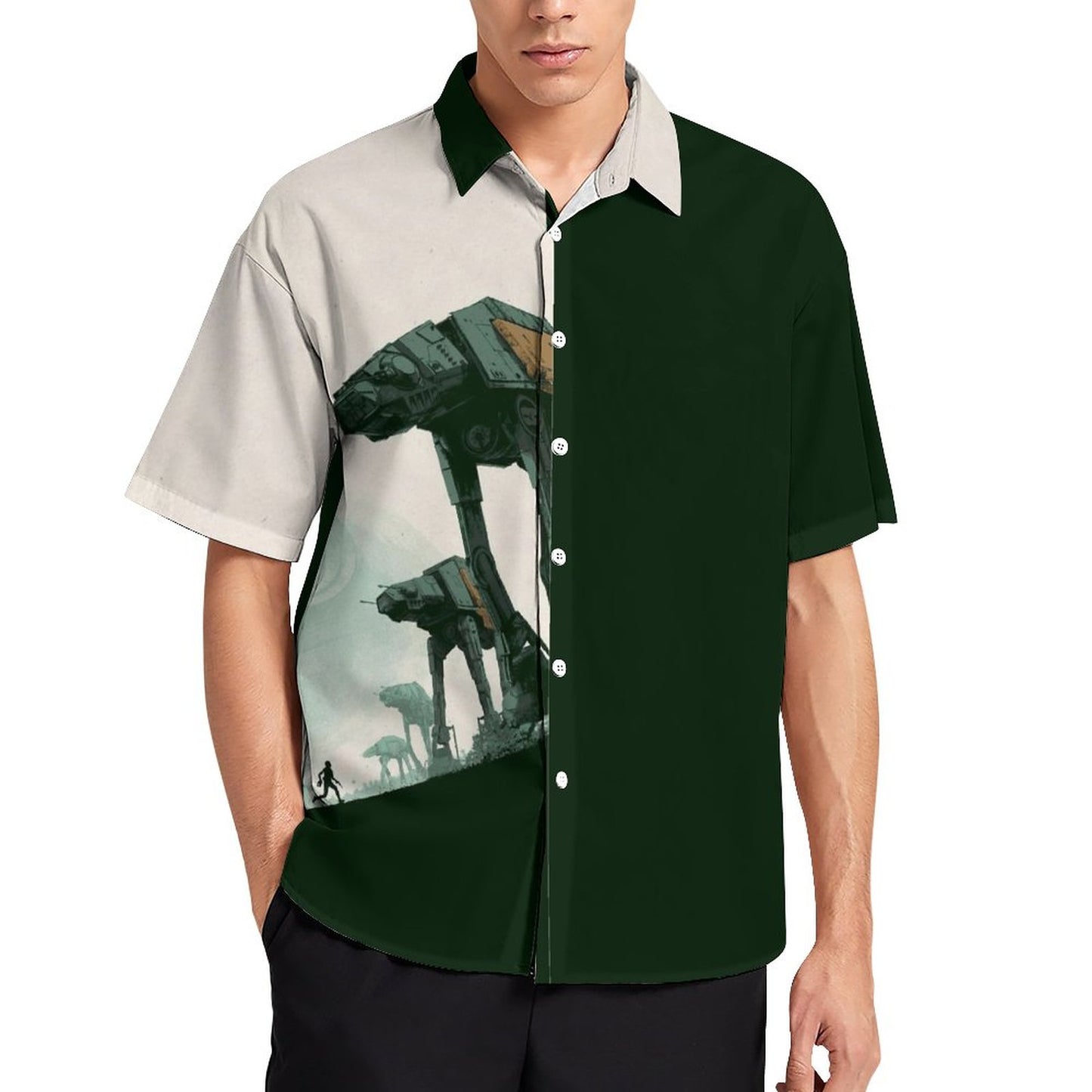 Men's Fashion Casual Printed Short Sleeve Shirts 2306101616