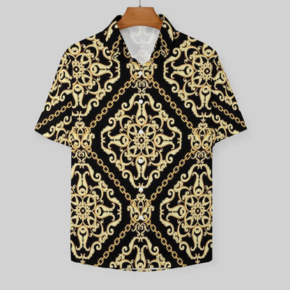 Men's Fashion Casual Printed Short Sleeve Shirts 2306104062