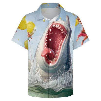 Men's Fashion Casual Printed Short Sleeve Shirts 2306100800