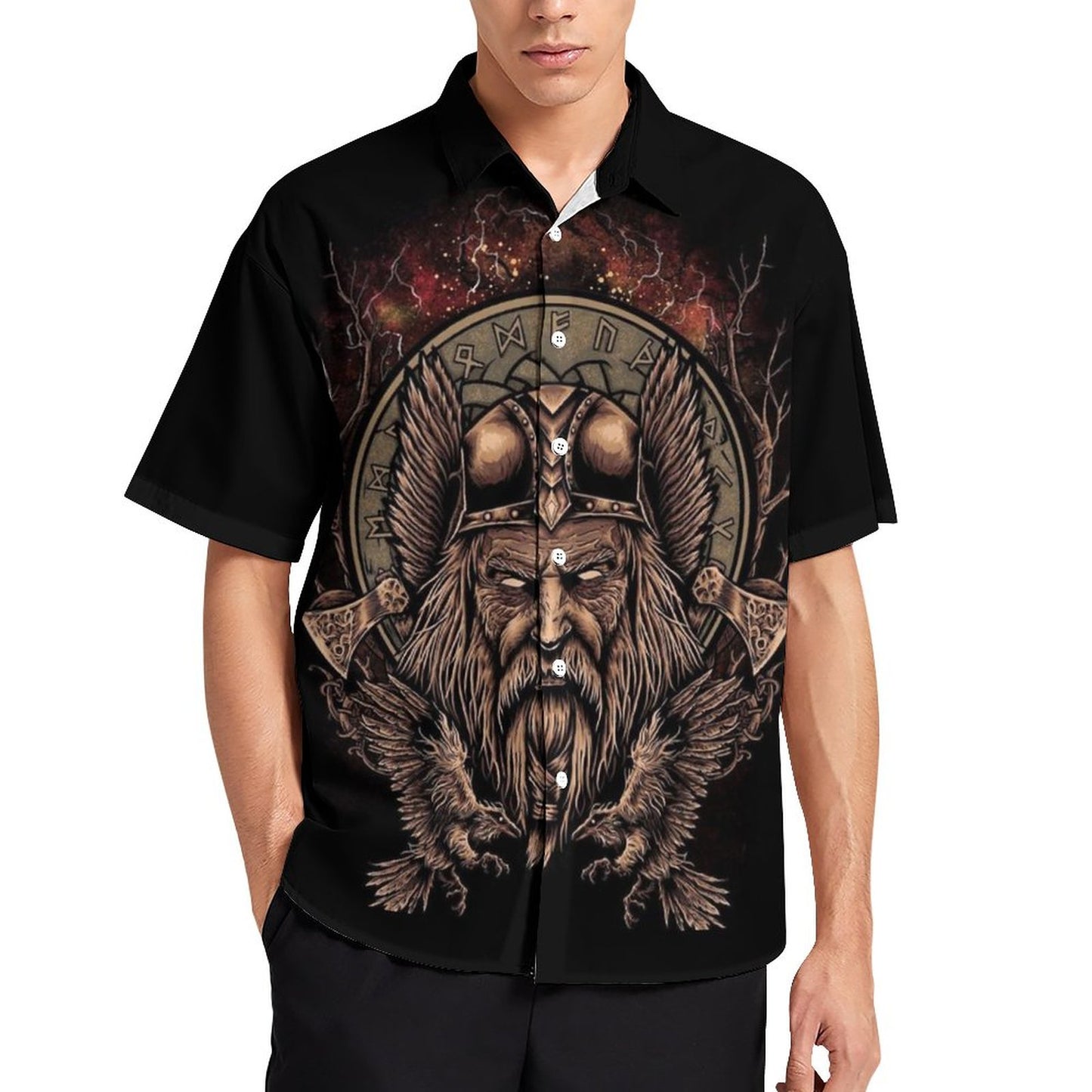 Men's Fashion Casual Printed Short Sleeve Shirts 2306101391