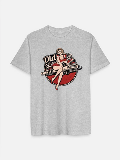 Unisex Round Neck Casual Printed Short Sleeve T-Shirt