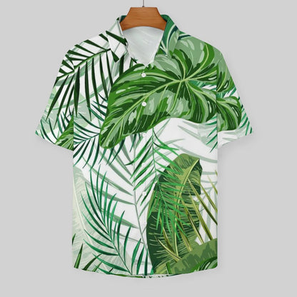 Men's Hawaiian Print Resort Shirt 2305101468