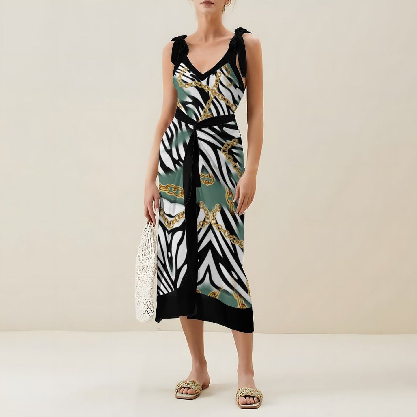 Casual Printed One-Piece Swimsuit And Cover Up 2305102414