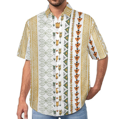 Men's Hawaiian Print Lapel Shirt 2304103753