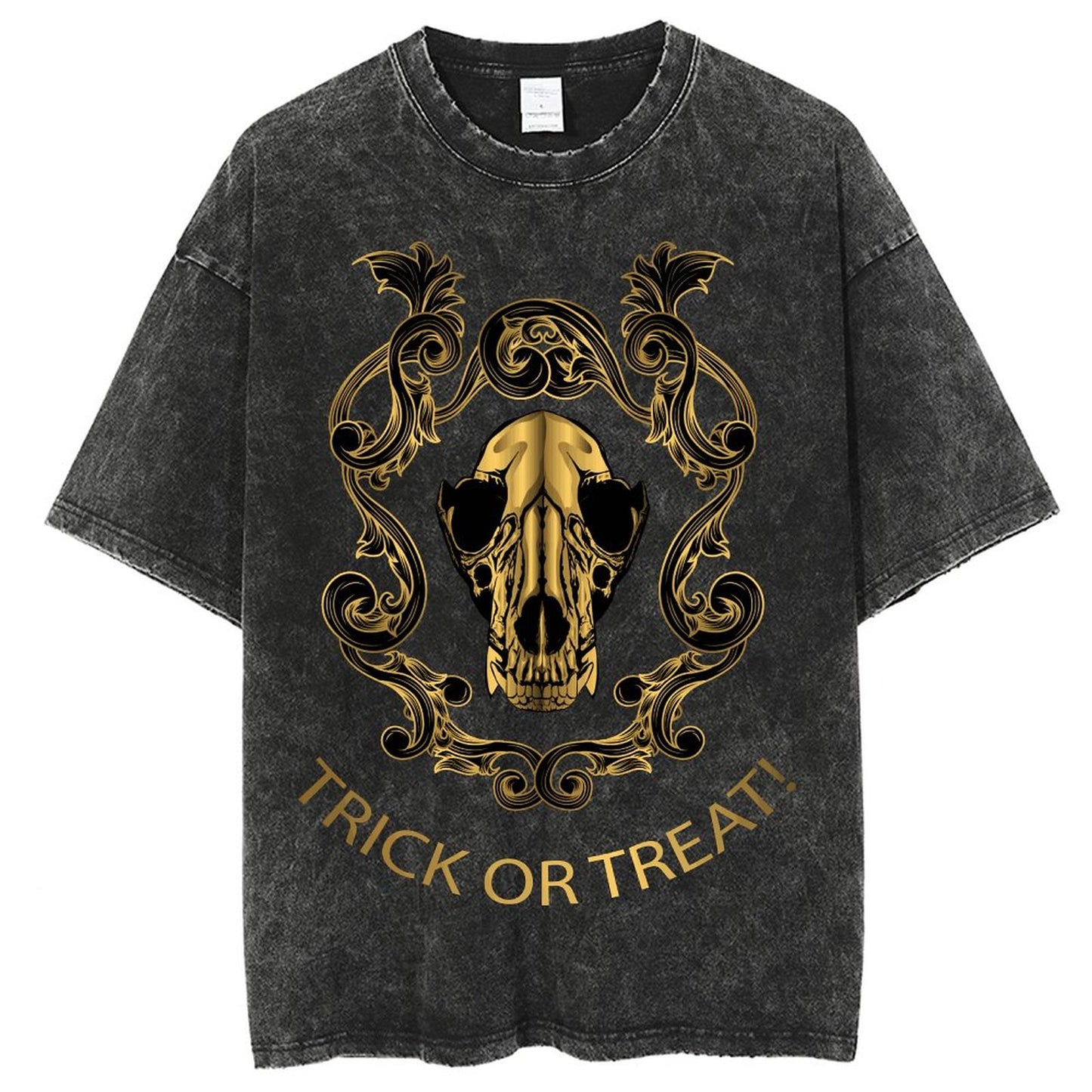 Unisex Vintage Solid Wash T-Shirts 2305101599