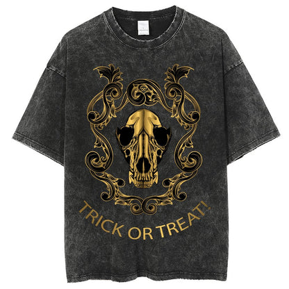 Unisex Vintage Solid Wash T-Shirts 2305101599
