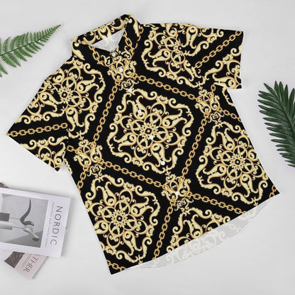 Men's Fashion Casual Printed Short Sleeve Shirts 2306104062