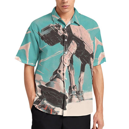 Men's Fashion Casual Printed Short Sleeve Shirts 2306101603