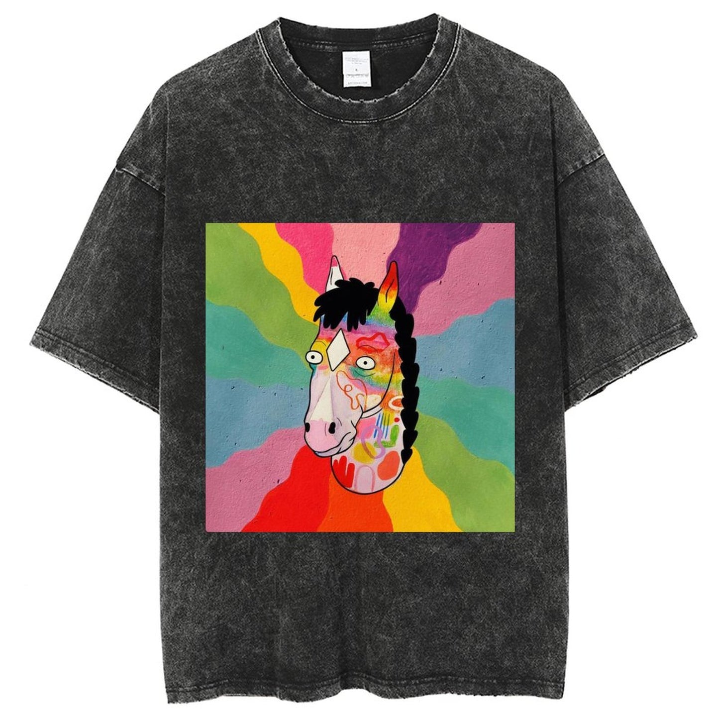 Unisex Vintage Solid Wash T-Shirts 2305103537