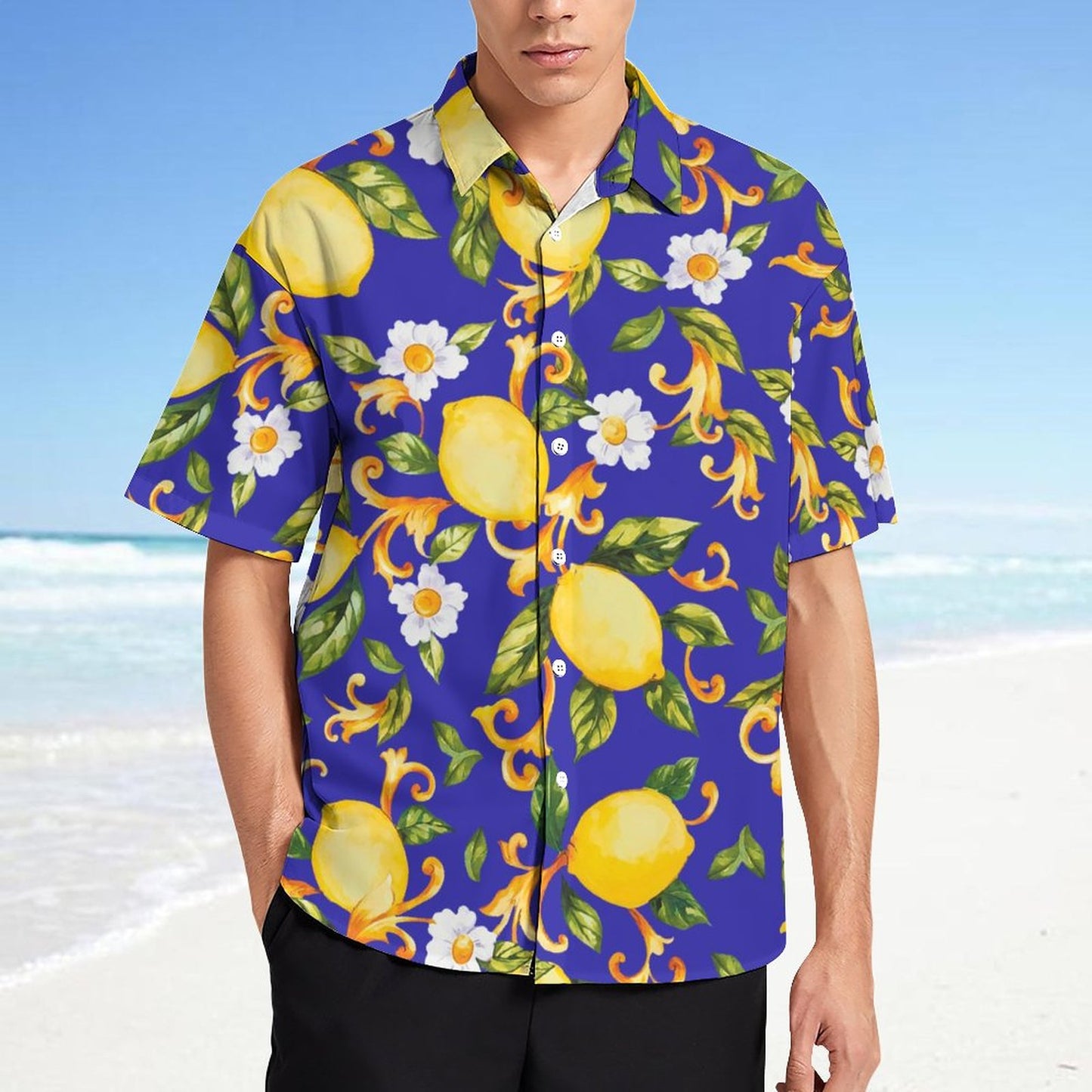 Men's Fashion Casual Printed Short Sleeve Shirts 2305107083