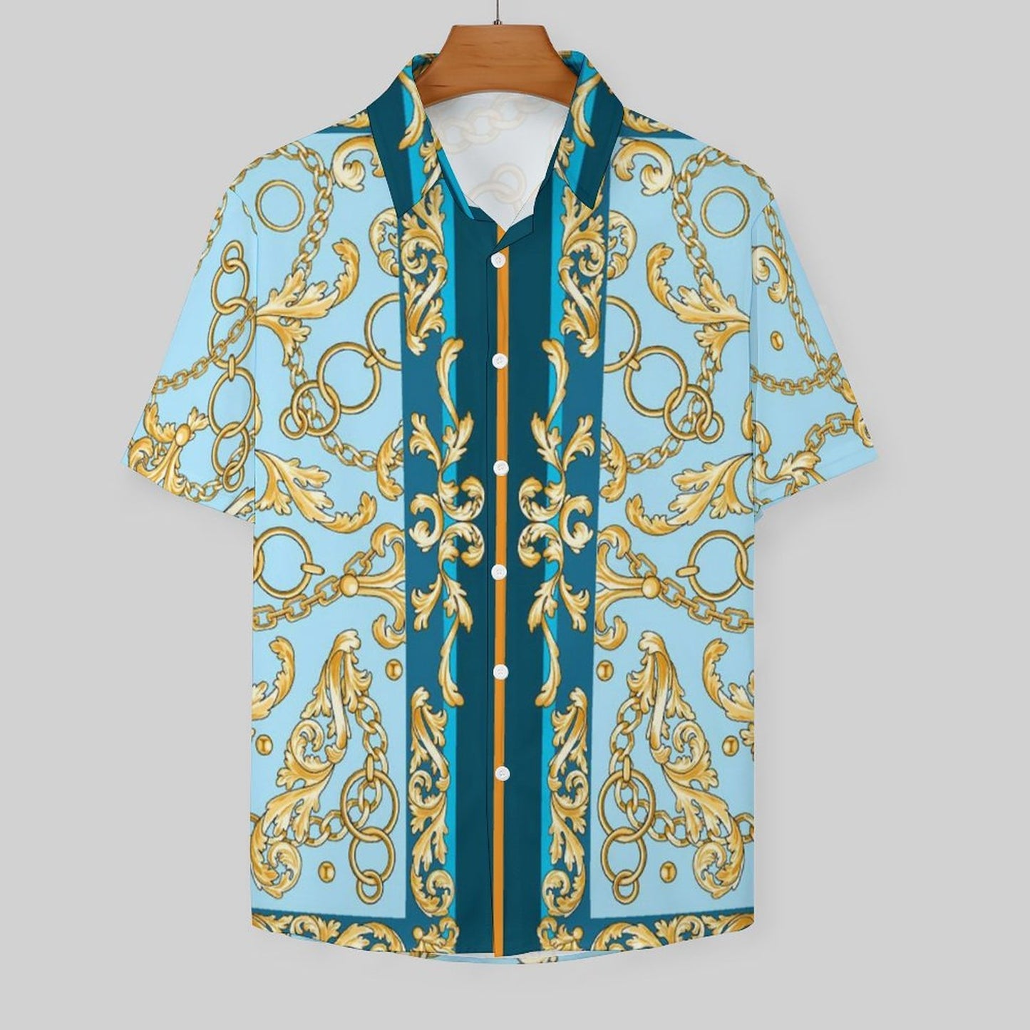 Men's Fashion Casual Printed Short Sleeve Shirts 2306100967