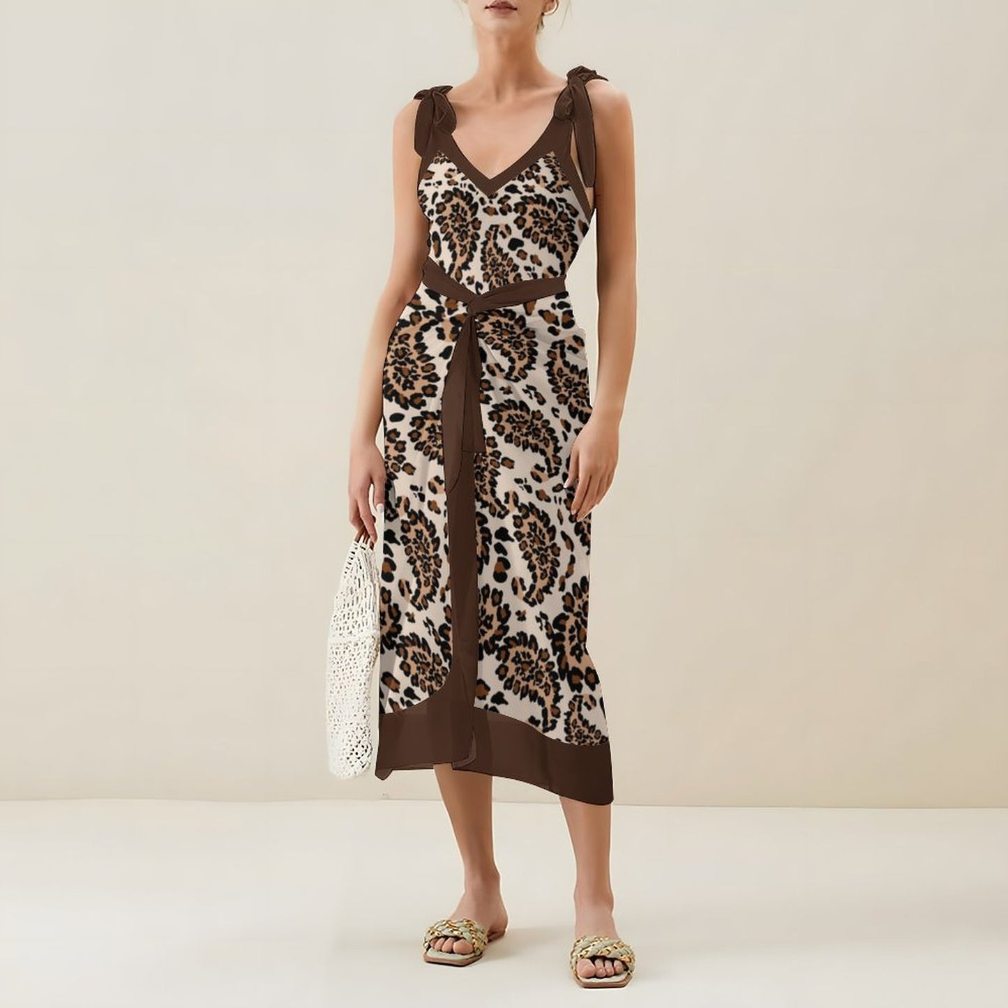 Casual Printed One-Piece Swimsuit And Cover Up 2305102690