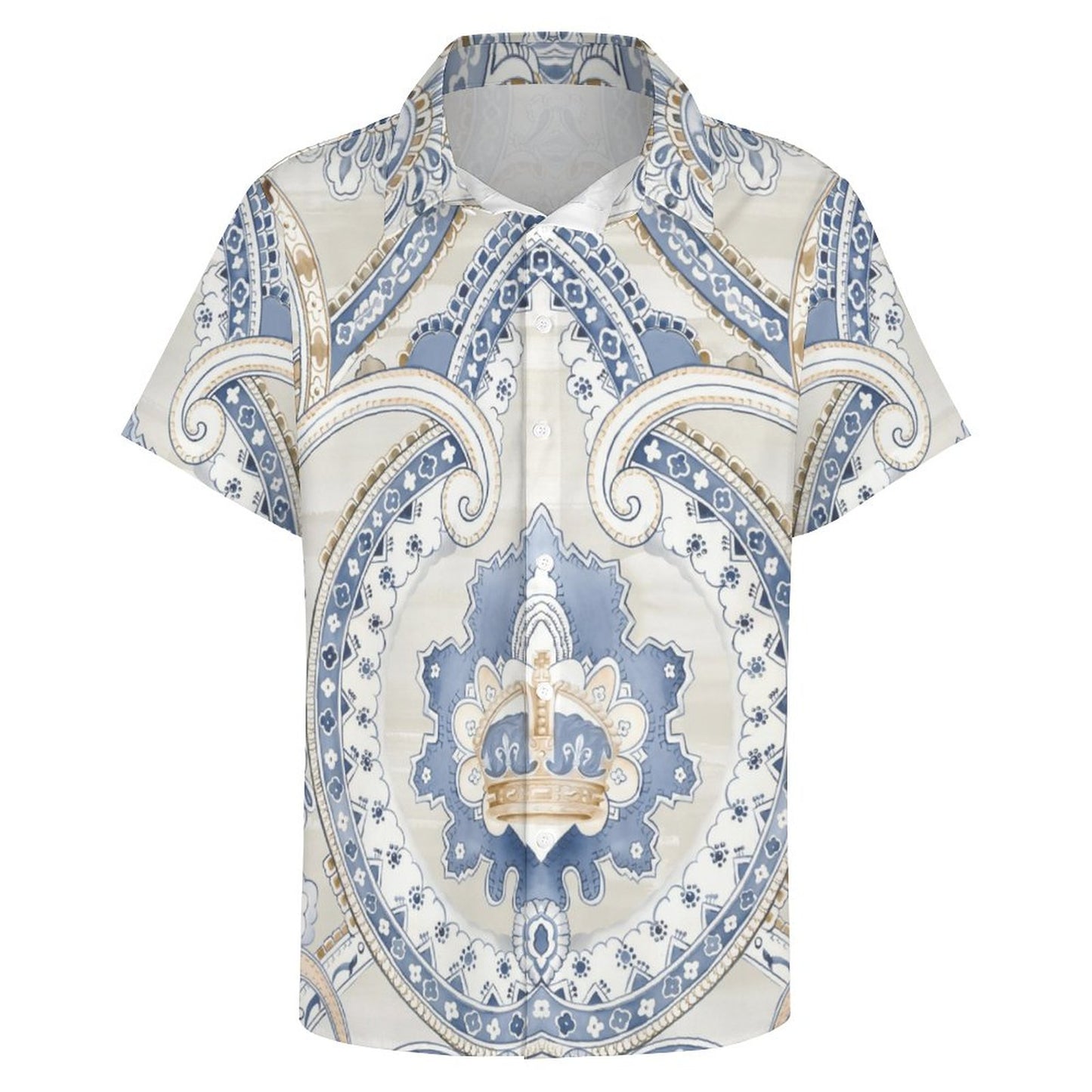 Men's Fashion Casual Printed Short Sleeve Shirts 2306101340