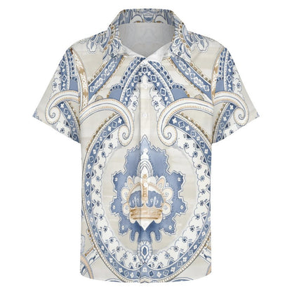 Men's Fashion Casual Printed Short Sleeve Shirts 2306101340