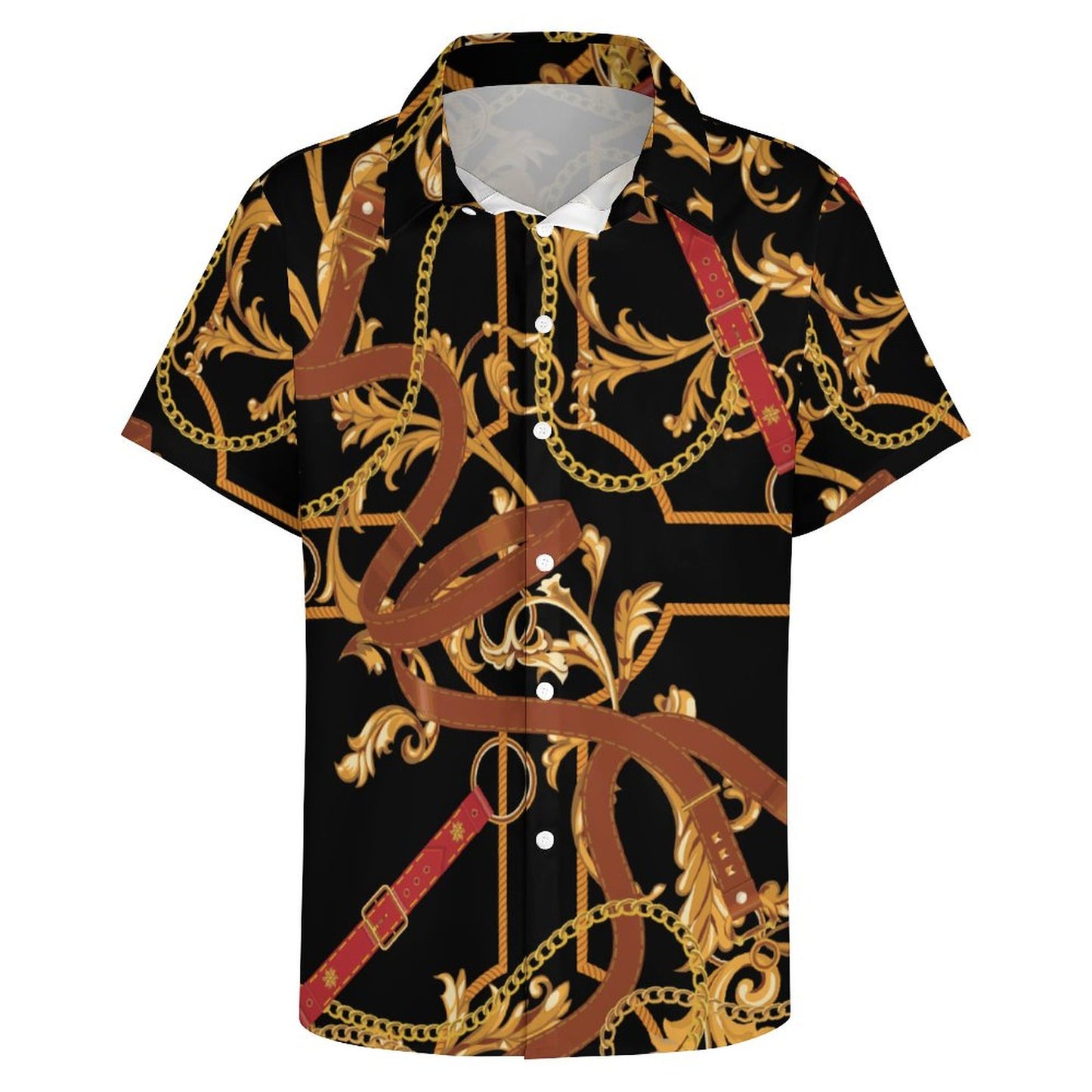 Men's Fashion Casual Printed Short Sleeve Shirts 2306101113