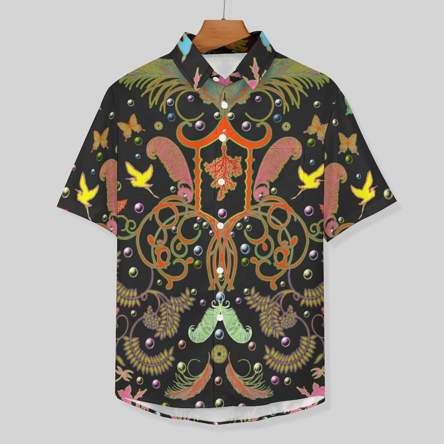 Men's Vintage Animal Print Vacation Hawaiian Shirt 2306104040